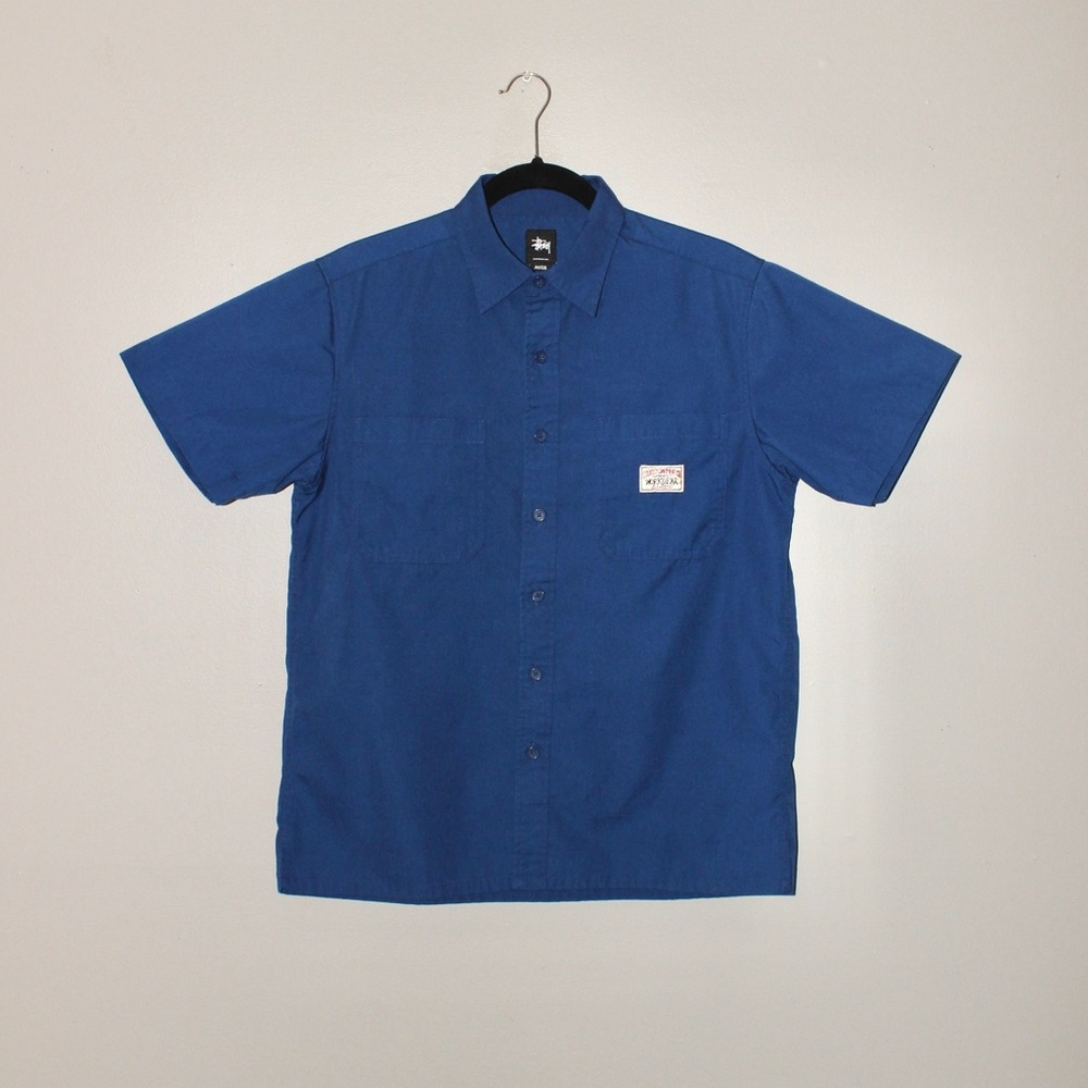 Stussy Blue Work-Shirt